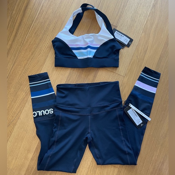 NWT SoulCycle x Lilybod SportS bra & Legging Full Set Sz XS/S - Picture 1 of 12
